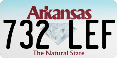 AR license plate 732LEF