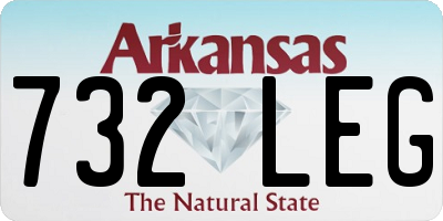 AR license plate 732LEG
