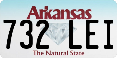 AR license plate 732LEI