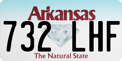 AR license plate 732LHF