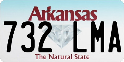 AR license plate 732LMA