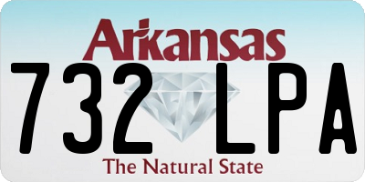 AR license plate 732LPA