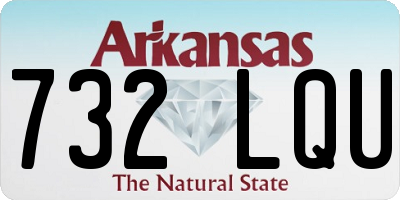 AR license plate 732LQU