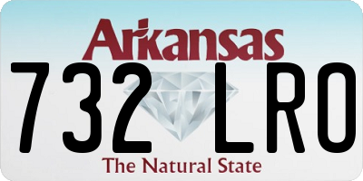 AR license plate 732LRO
