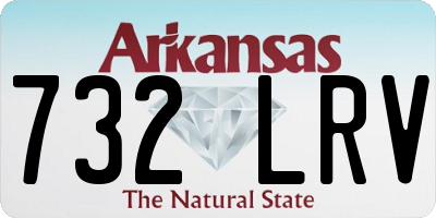 AR license plate 732LRV