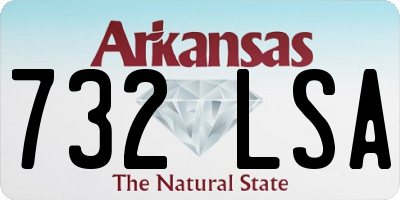 AR license plate 732LSA