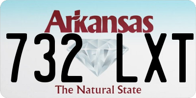 AR license plate 732LXT