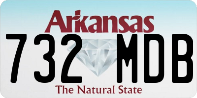 AR license plate 732MDB