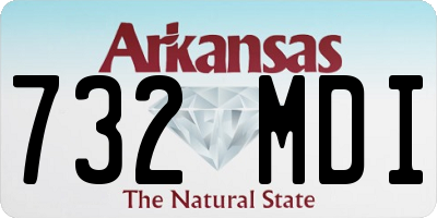 AR license plate 732MDI