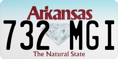 AR license plate 732MGI