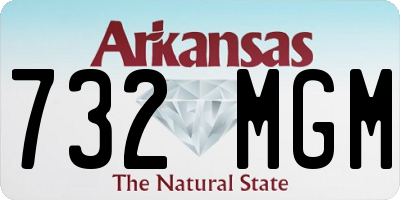 AR license plate 732MGM