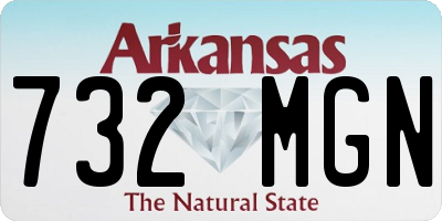 AR license plate 732MGN