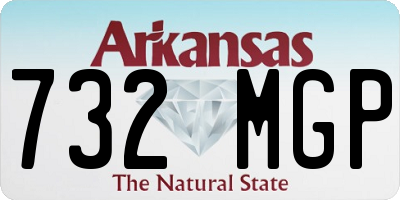 AR license plate 732MGP