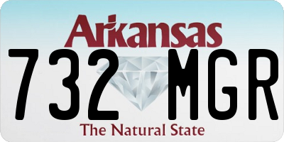 AR license plate 732MGR