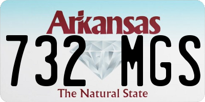 AR license plate 732MGS