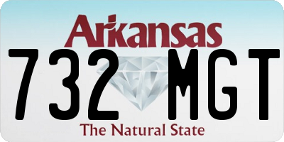 AR license plate 732MGT