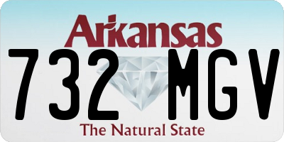 AR license plate 732MGV