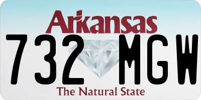AR license plate 732MGW