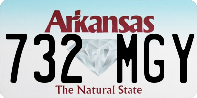 AR license plate 732MGY