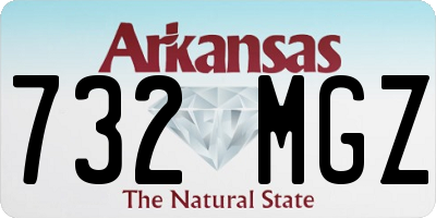 AR license plate 732MGZ
