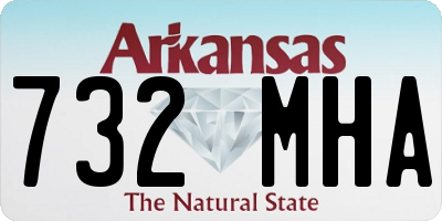 AR license plate 732MHA