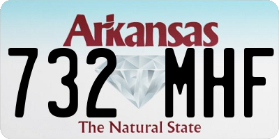 AR license plate 732MHF