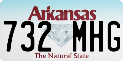 AR license plate 732MHG
