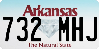 AR license plate 732MHJ