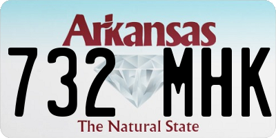 AR license plate 732MHK