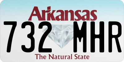 AR license plate 732MHR