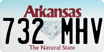 AR license plate 732MHV