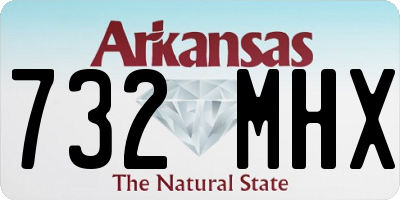 AR license plate 732MHX