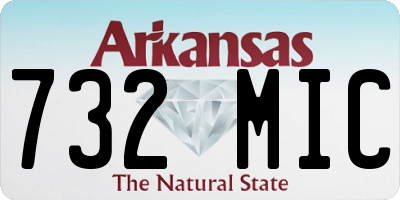 AR license plate 732MIC
