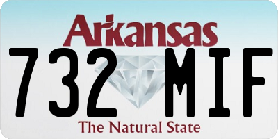 AR license plate 732MIF