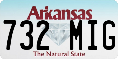 AR license plate 732MIG