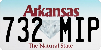 AR license plate 732MIP