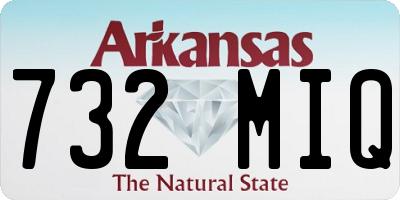 AR license plate 732MIQ