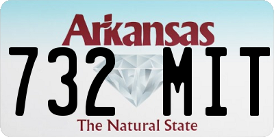 AR license plate 732MIT