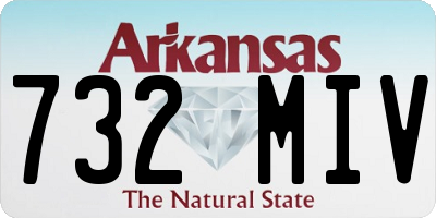 AR license plate 732MIV