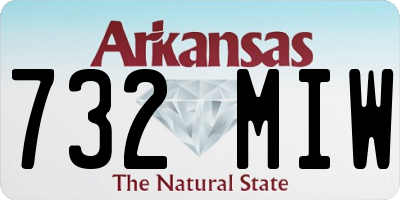 AR license plate 732MIW