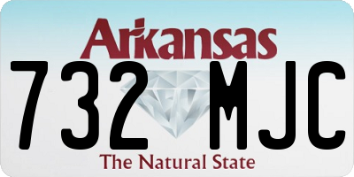 AR license plate 732MJC