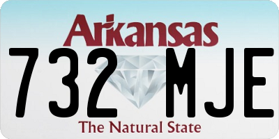AR license plate 732MJE
