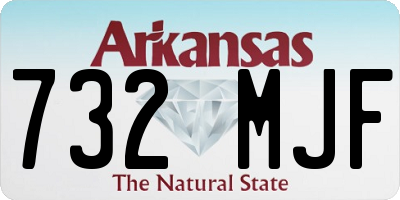 AR license plate 732MJF