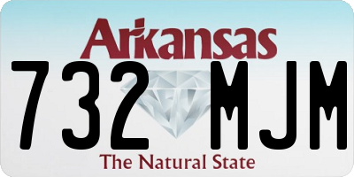 AR license plate 732MJM