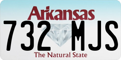 AR license plate 732MJS