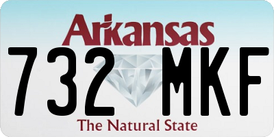 AR license plate 732MKF