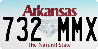 AR license plate 732MMX