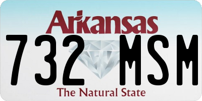 AR license plate 732MSM