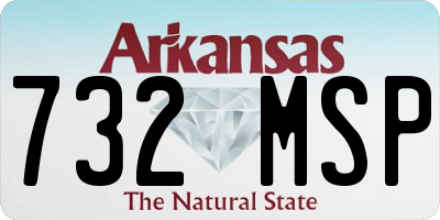 AR license plate 732MSP