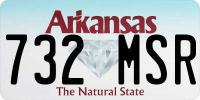 AR license plate 732MSR